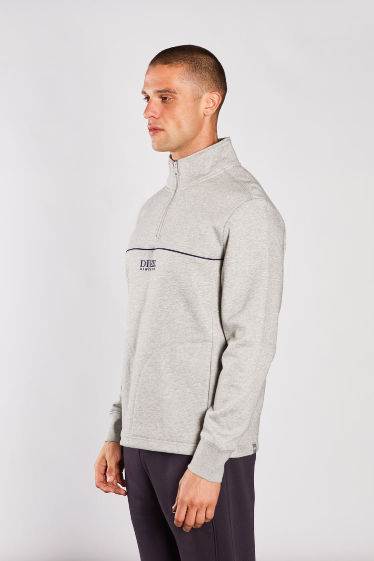 Allen Half Zip Dragon Grey Marl
