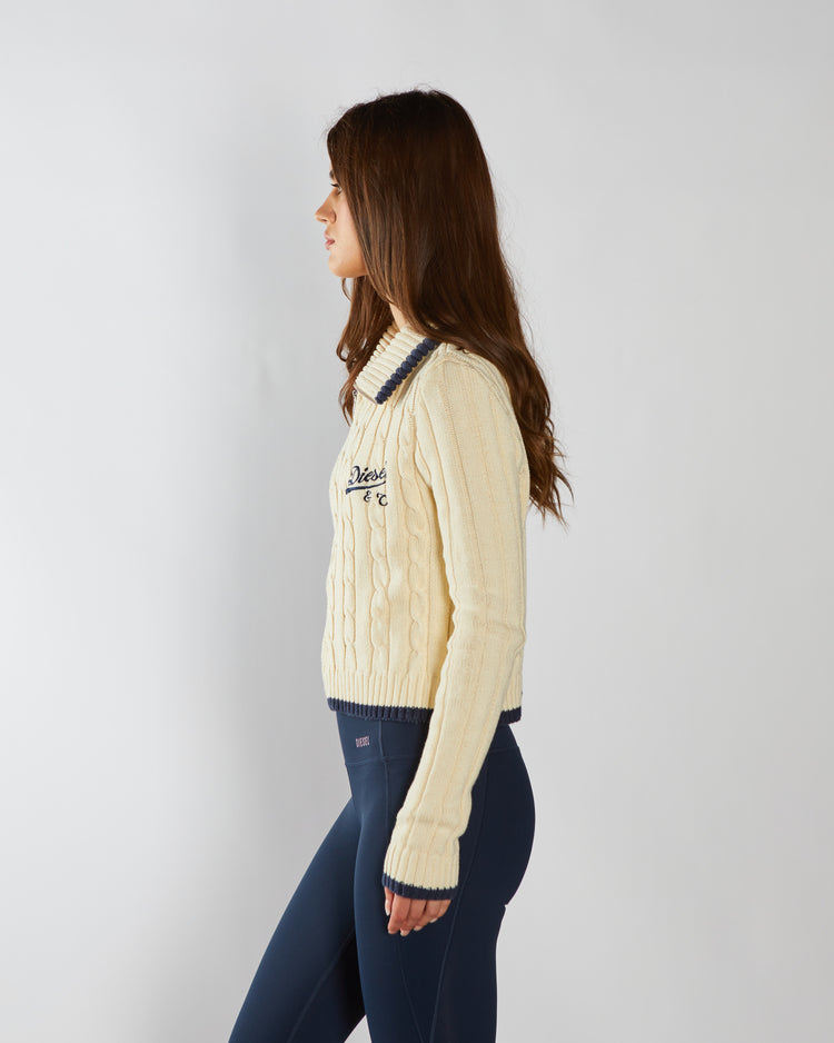 Althea Knit Ivory Petal