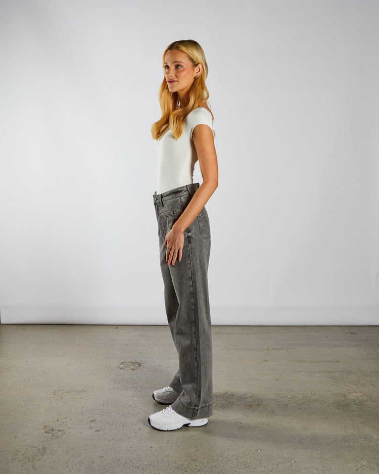 Paris Wide Leg Grey