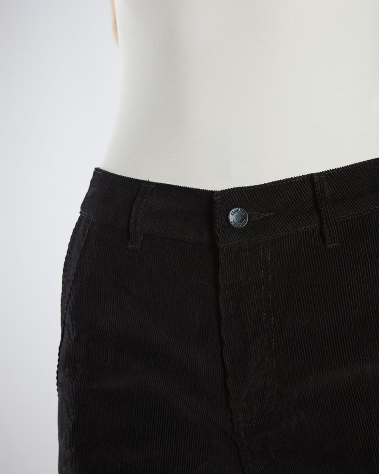 Paris Cord Wide Leg Black