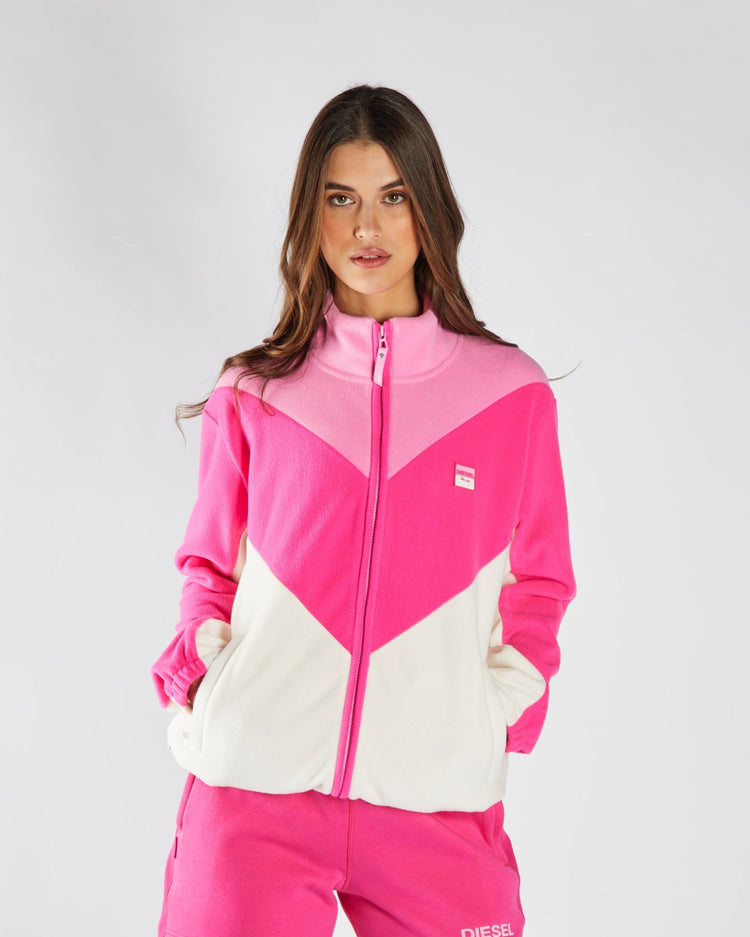 Amandine Fleece Zipper Multi Pink