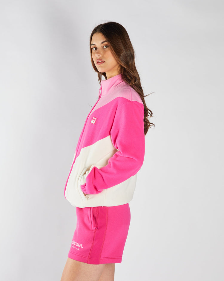 Amandine Fleece Zipper Multi Pink