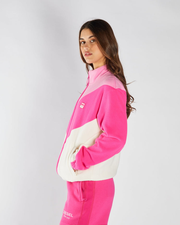 Amandine Fleece Zipper Multi Pink