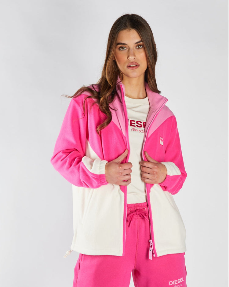 Amandine Fleece Zipper Multi Pink