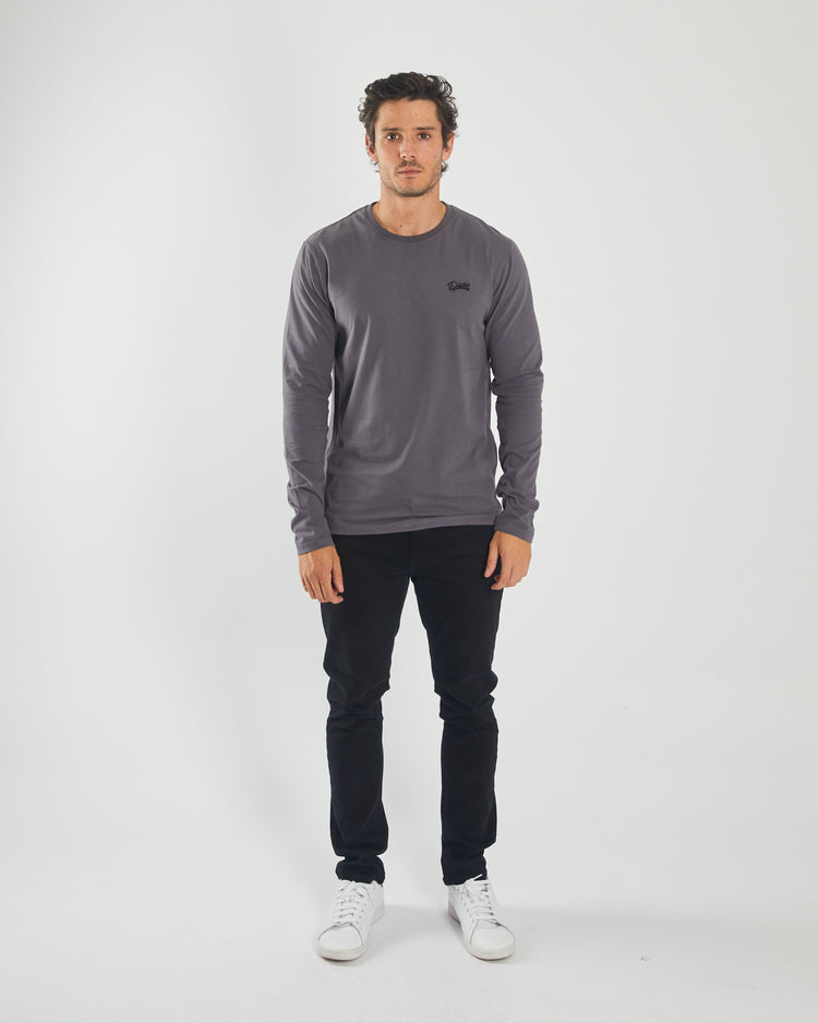 Basic Nilo L/S Tee Scorpian Grey