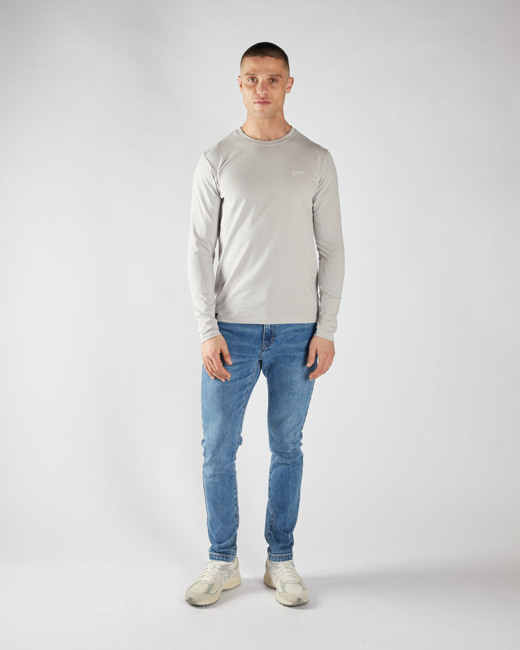 Basic Nilo Ls Tee Distant Grey