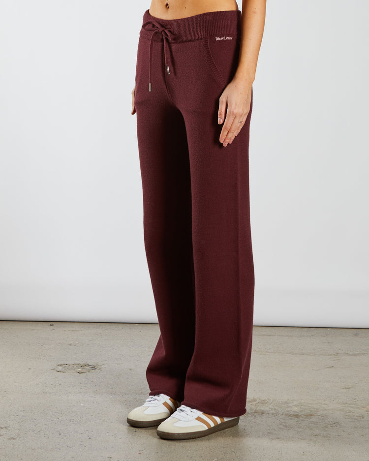 Blanche Knit Trouser Deep Cherry