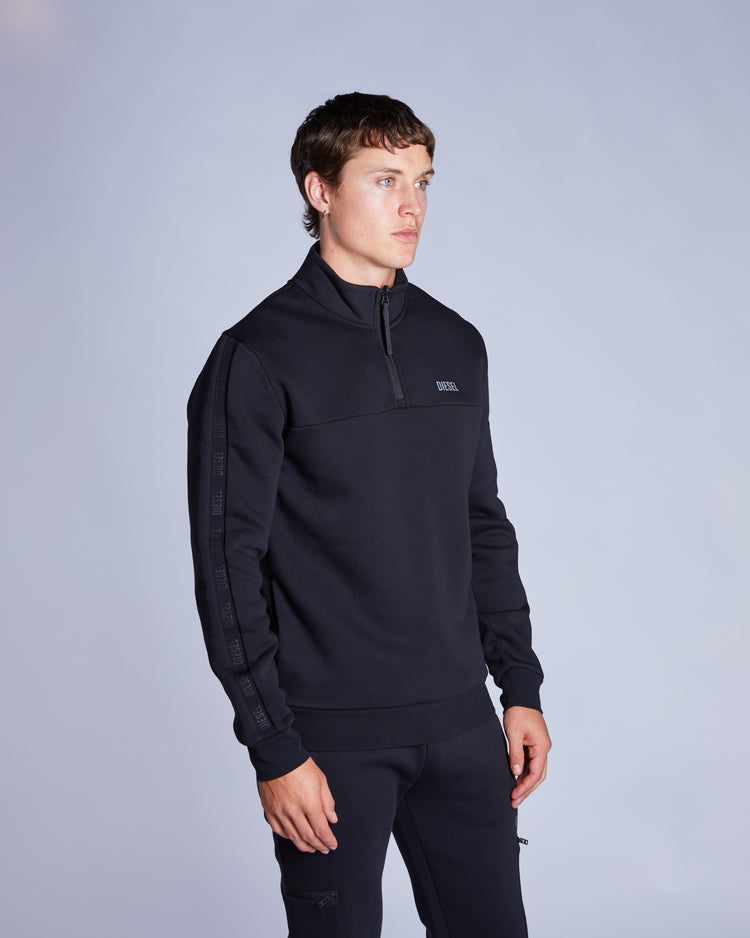 Bridge Half Zip New Black