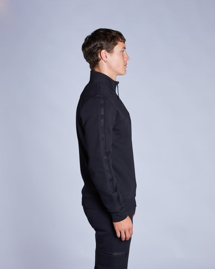 Bridge Half Zip New Black