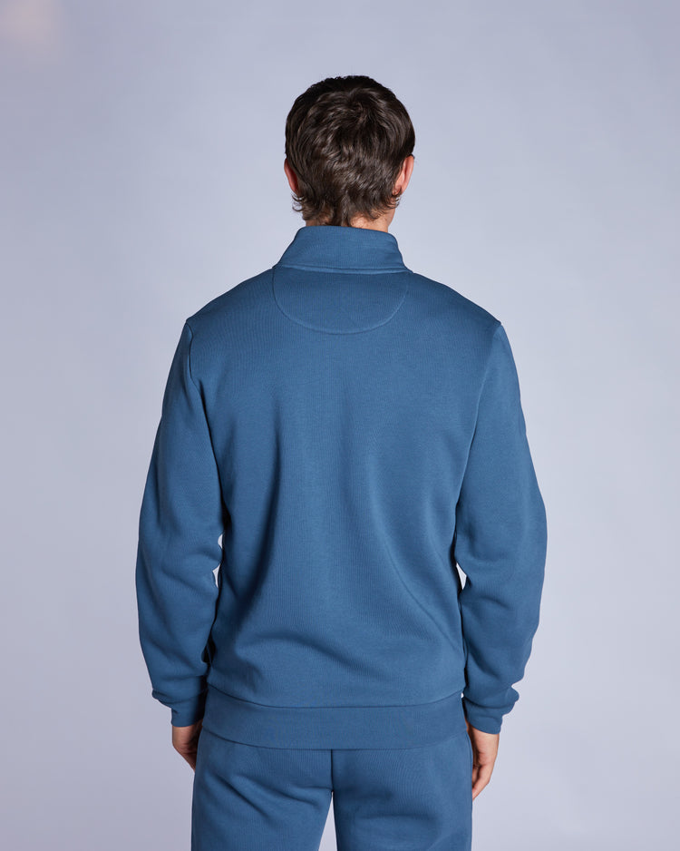 Bridge Half Zip Steel Blue