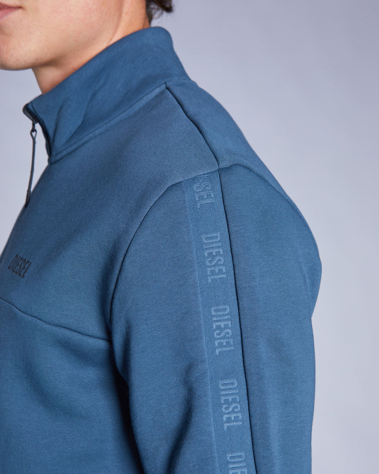Bridge Half Zip Steel Blue