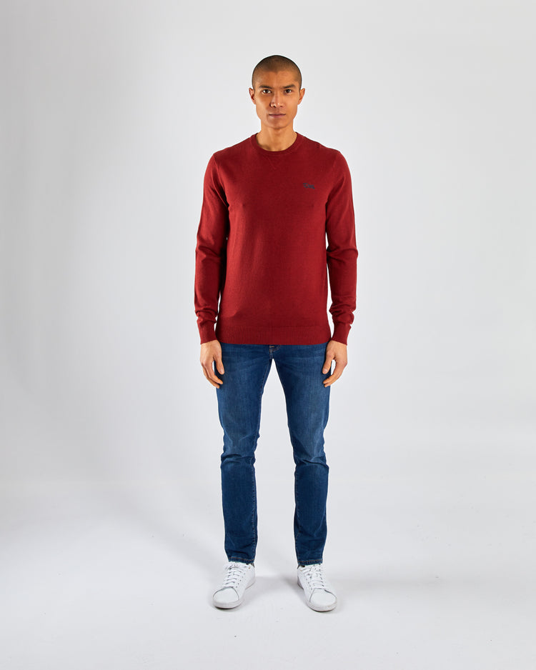 Dylan Round Neck Havana Red Marl