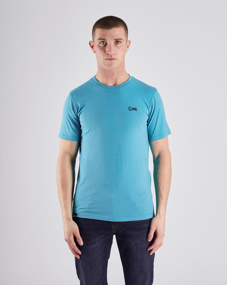 Basic Caden O Neck Tee Algiers Blue