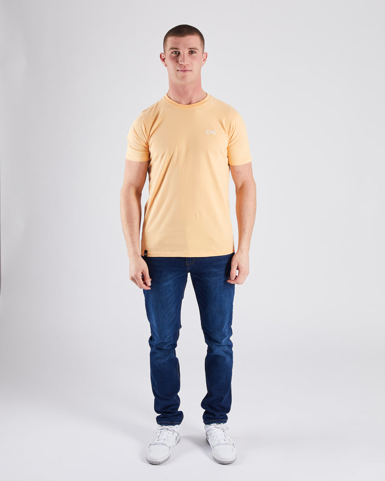 Basic Caden O Neck Tee Melon Drop