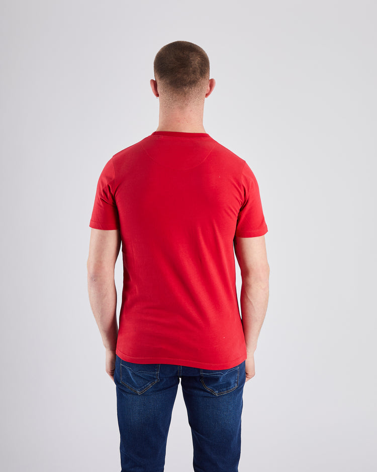 Basic Caden O Neck Tee Barbados Cherry