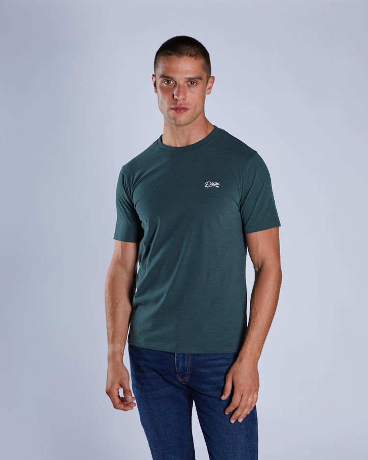 Basic Caden O Neck Tee College Green
