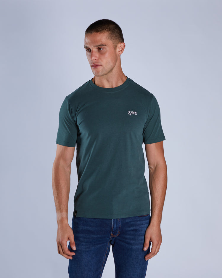 Basic Caden O Neck Tee College Green