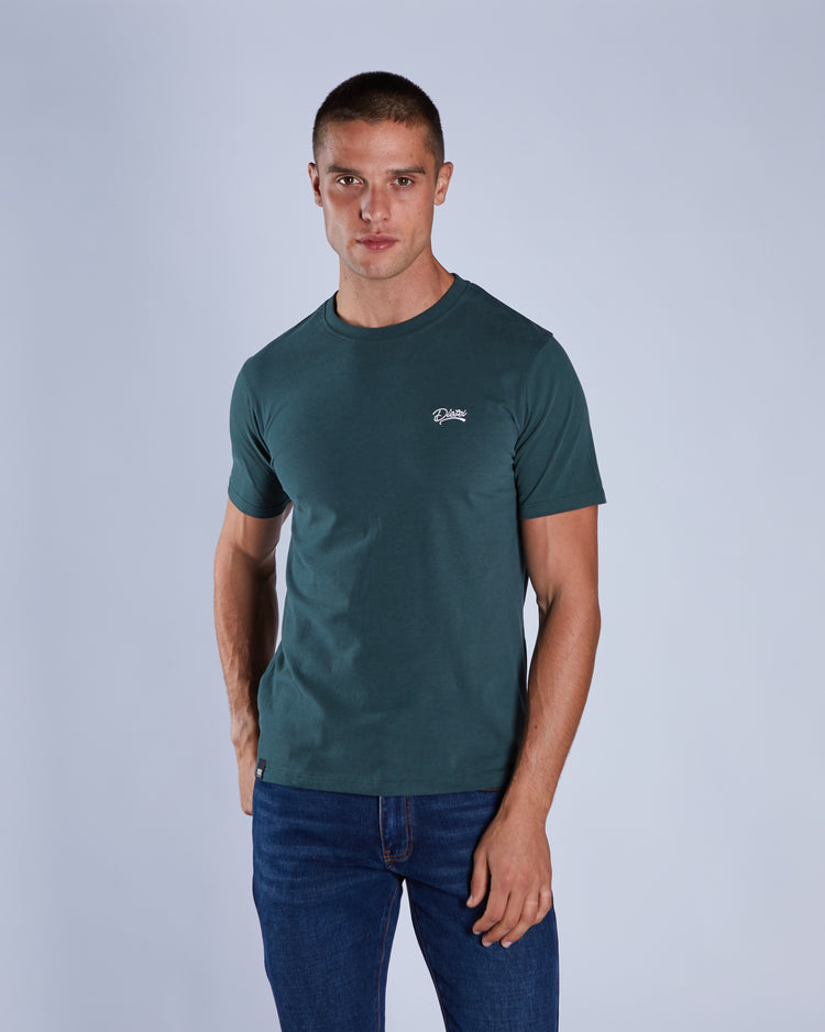 Basic Caden O Neck Tee College Green