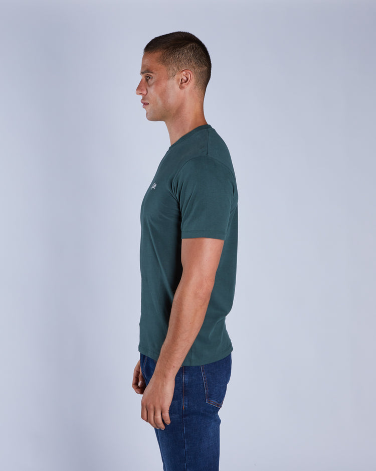 Basic Caden O Neck Tee College Green