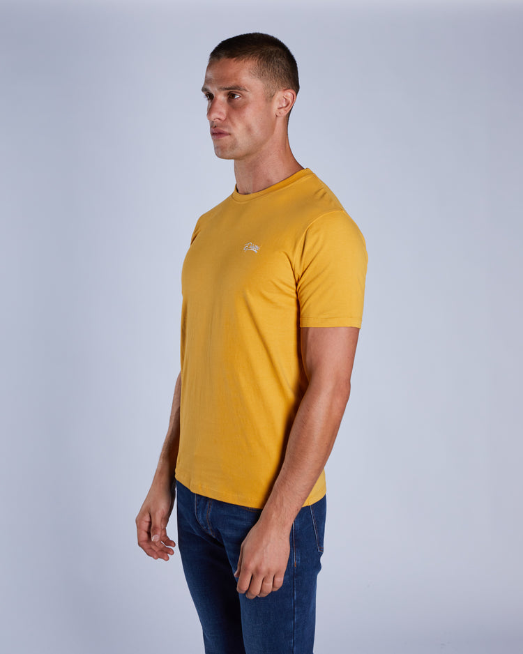 Basic Caden O Neck Tee Golden Laurel