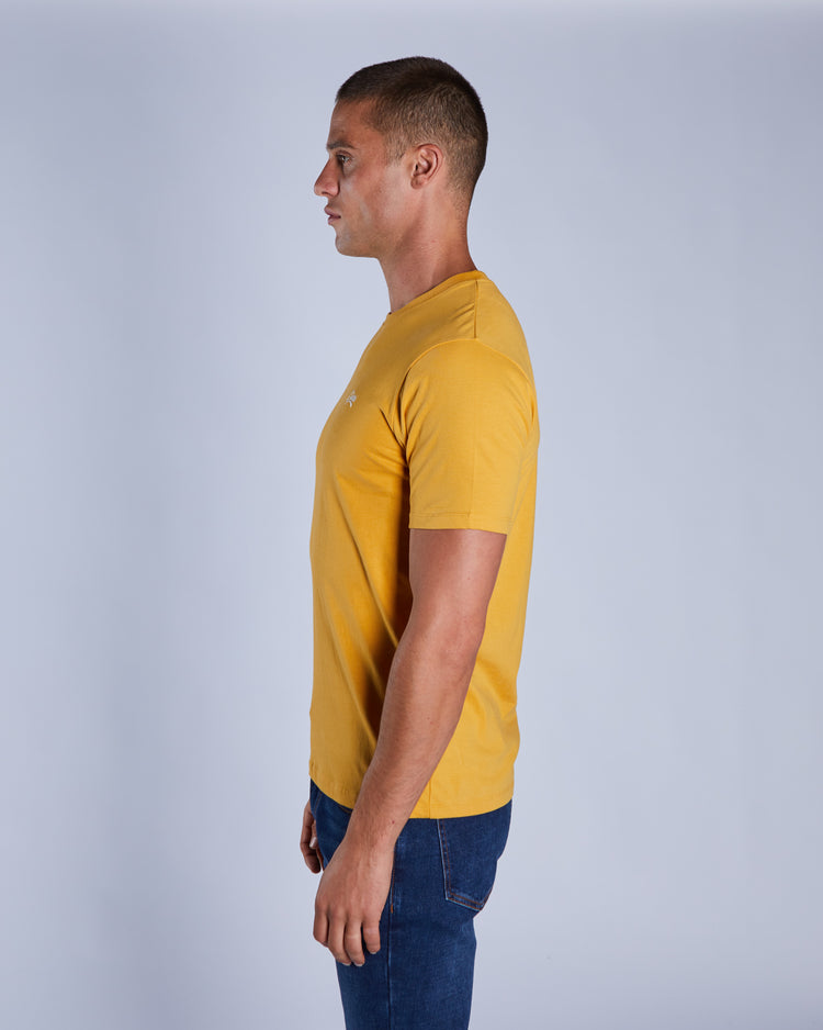 Basic Caden O Neck Tee Golden Laurel