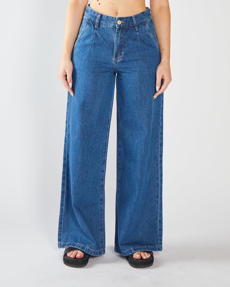 Cameron Wide Leg Medium Blue
