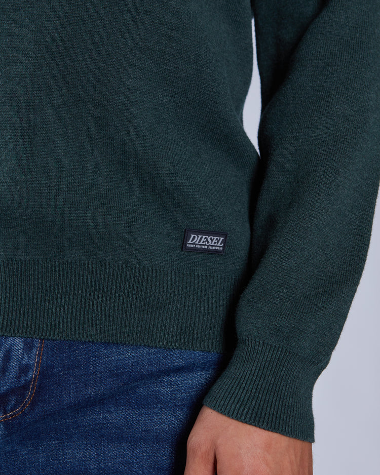 Colter Half Zip College Green Marl