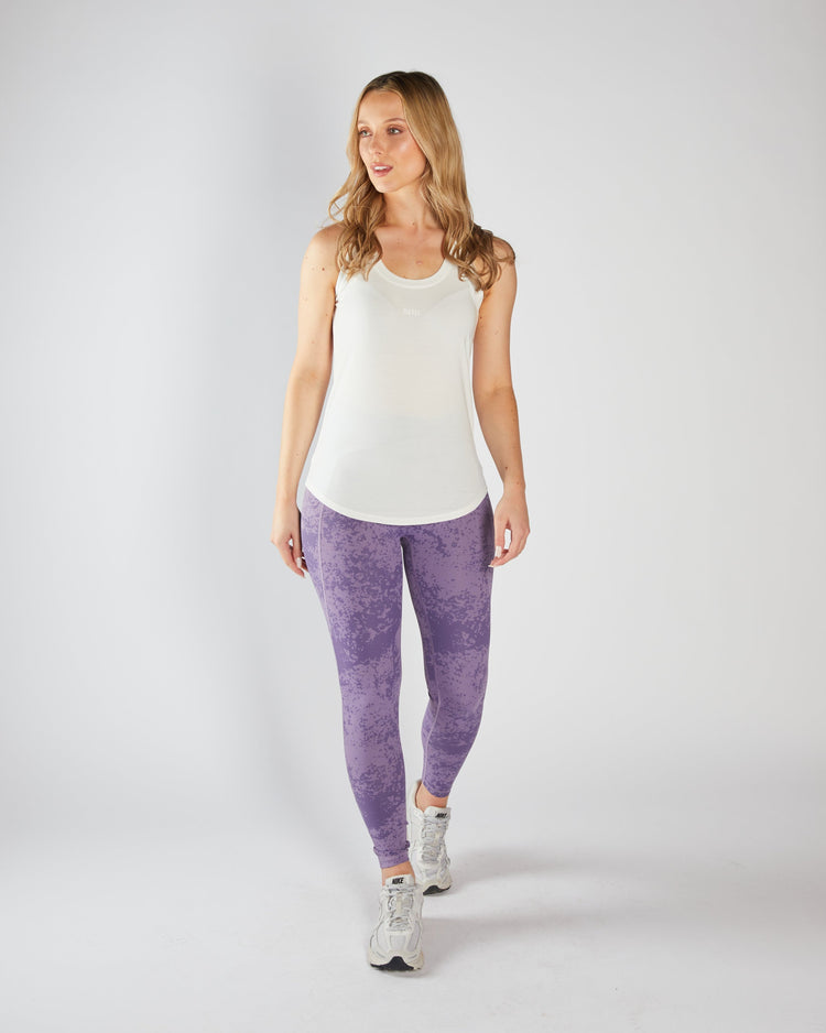Deya Racer Back Vest Ivory