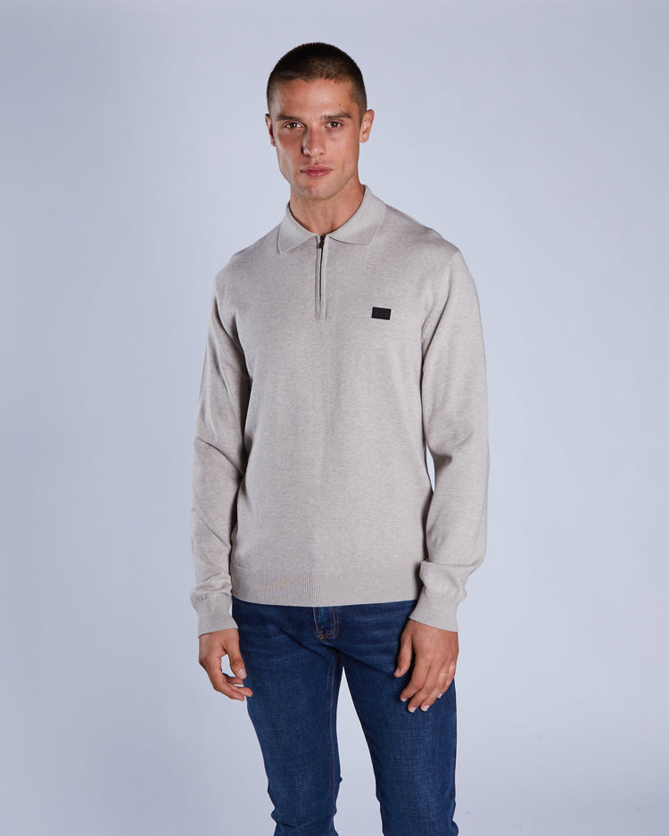 Dino Knit Polo Beachcomber Marl