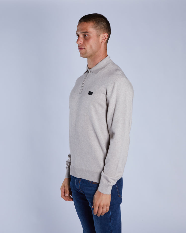 Dino Knit Polo Beachcomber Marl