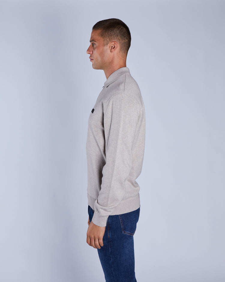 Dino Knit Polo Beachcomber Marl
