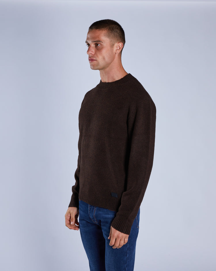 Domenico Sweater Dark Chocolate Marl