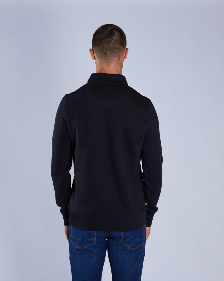 Doug Half Zip Black Tar