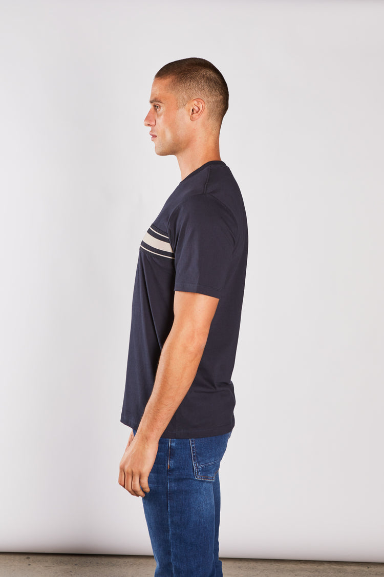 Duarte Tee Salute Navy