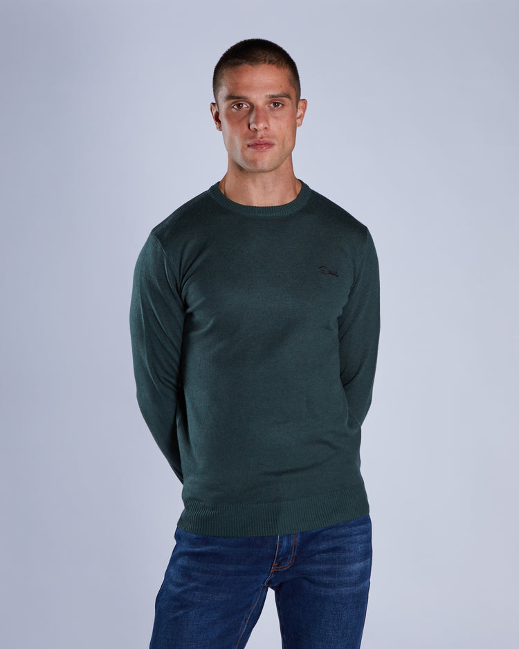 Dylan Round Neck College Green Marl