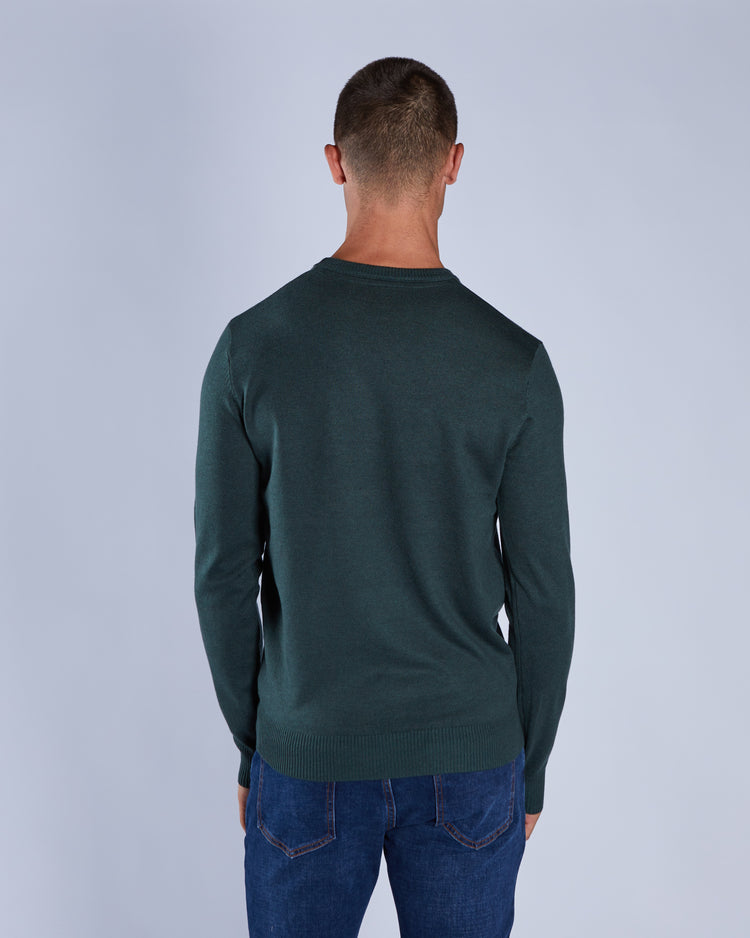 Dylan Round Neck College Green Marl