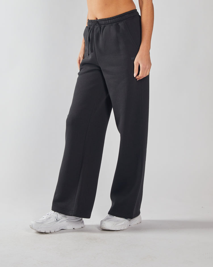 Evie Wide Leg Jogger Black