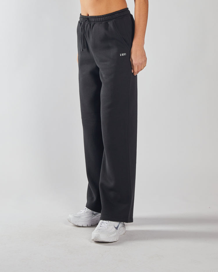 Evie Wide Leg Jogger Black