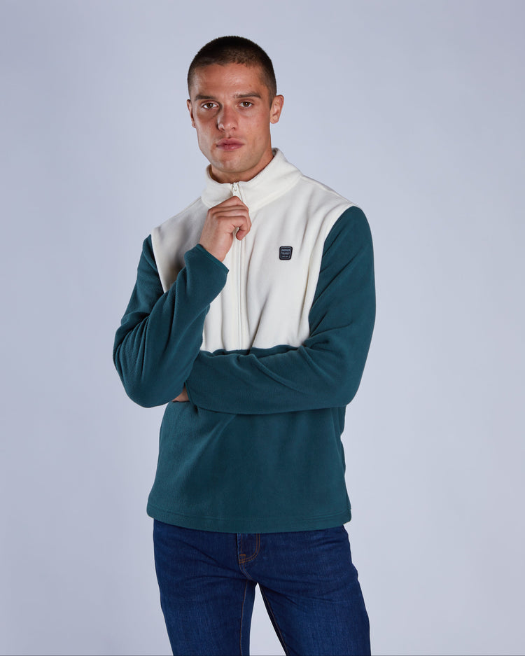 Fallon Fleece Half Zip College Green