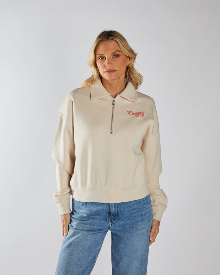 Flamingo Half Zip Stone White