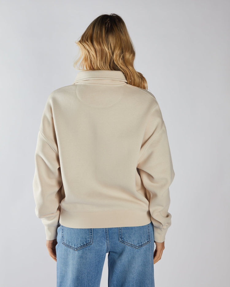 Flamingo Half Zip Stone White