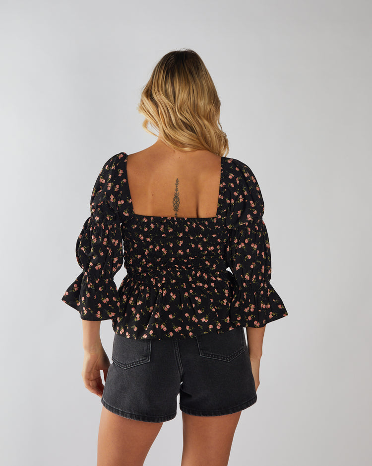 Floris Top Black
