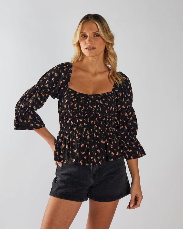Floris Top Black