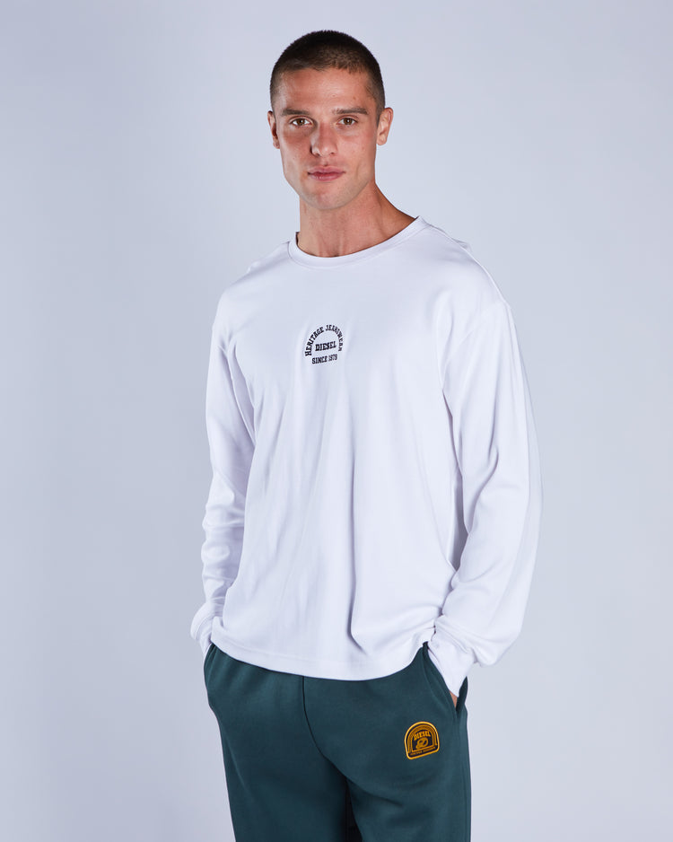 Ford Long Sleeve Tee Track White