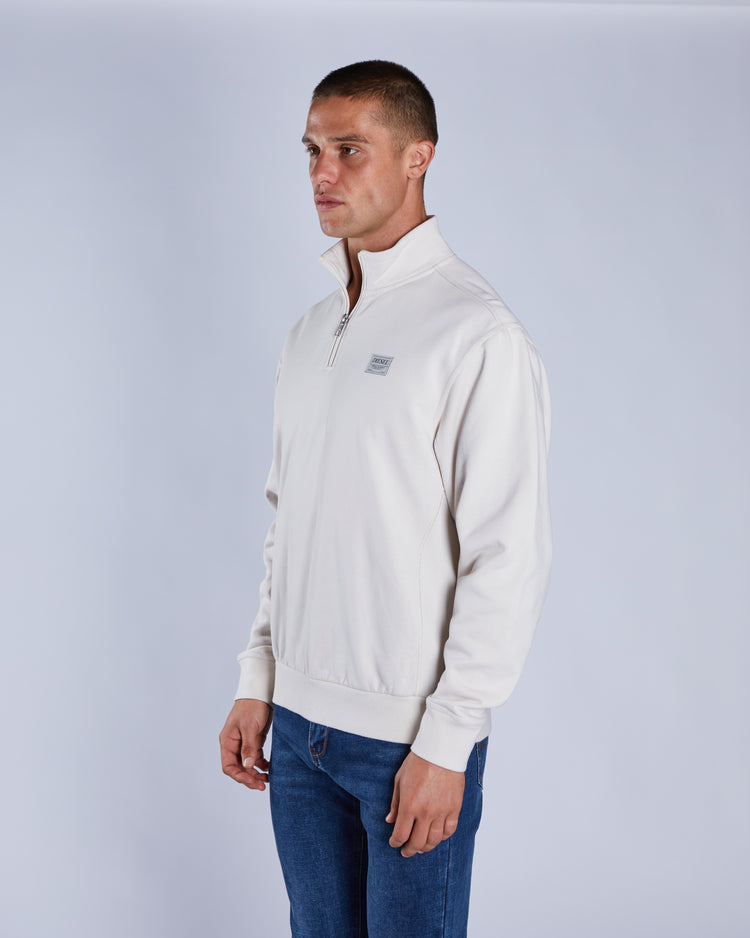 Fox Half Zip Stable Stone