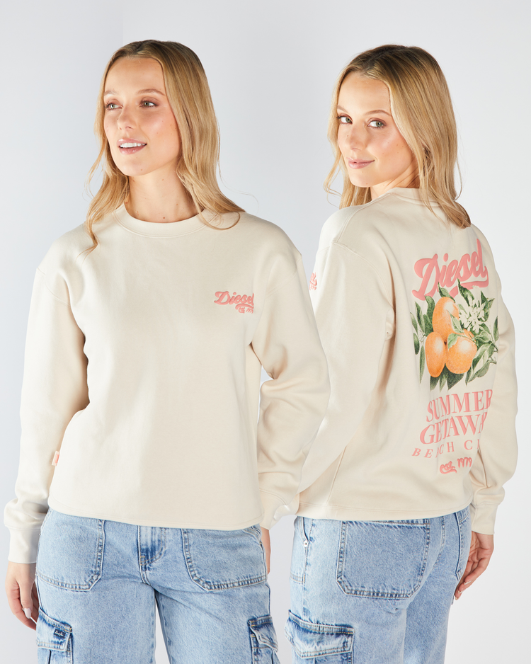 Fuji Sweatshirt Stone White