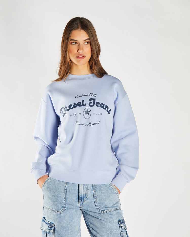 Flossy Sweatshirt Pale Periwinkle