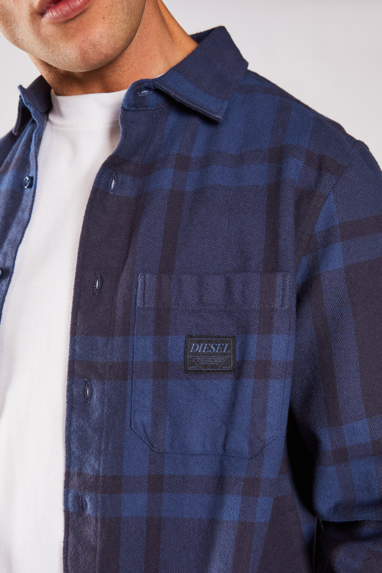 Frank Overshirt Falcon Blue