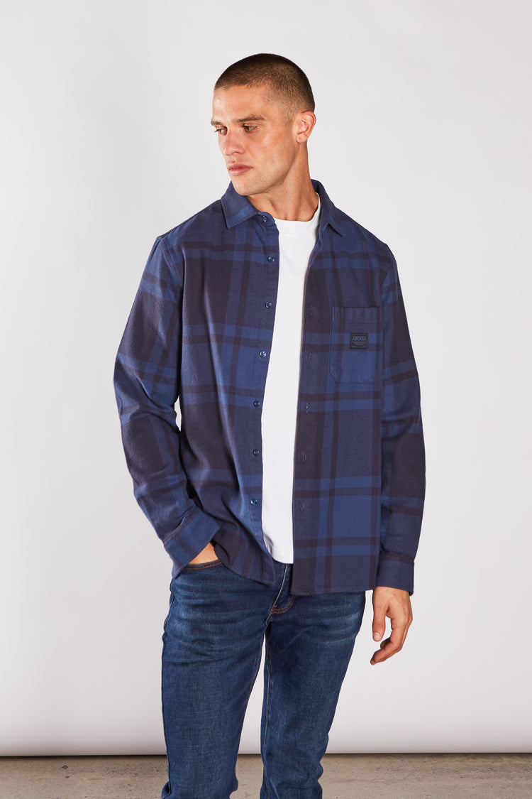 Frank Overshirt Falcon Blue