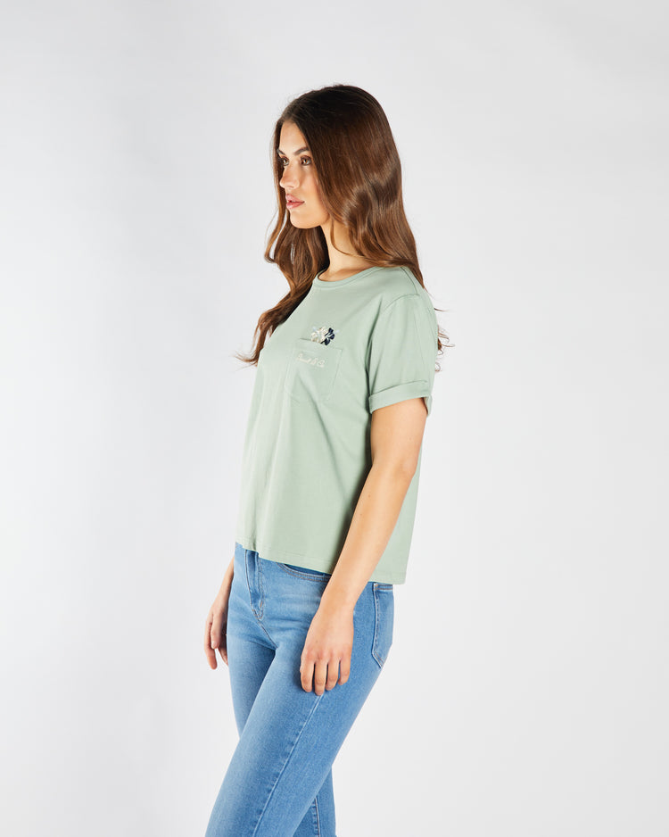 Freesia Tee Iceberg Green